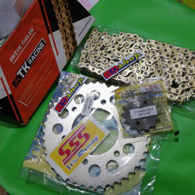 Jual Gear SET R15 VIXION V2 428 SSS Rantai TK 428H MX KING OLD OVL NEW