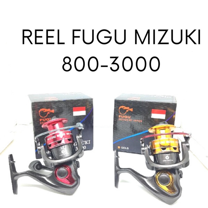 Jual REEL PANCING FUGU MIZUKI UKURAN 8003000 SPOOL BESI 10 BALL