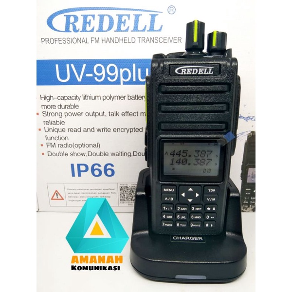 Jual Ht Redel uv99 plus dual band 10 watt waterprof | Shopee Indonesia