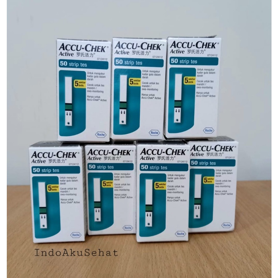 Jual Accu Chek Active Strip 50 Pcs Strip Cek Tes Gula Darah Accu Chek