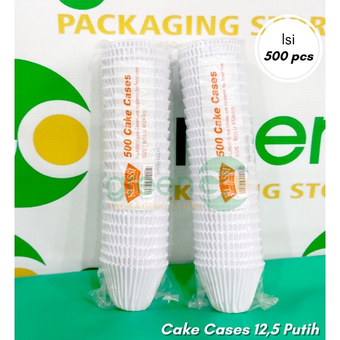 Jual Cake Cases Klassi Bulat Mm Mm Putih Polos Isi Pcs Paper