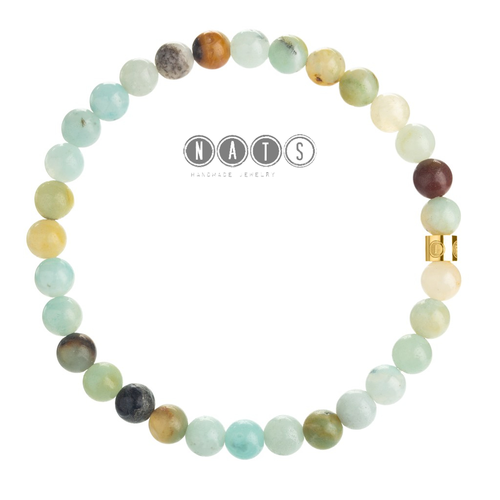 Jual Nats Living - Gelang Batu Alam: Batu Amazonite 6mm, Mengalir ...