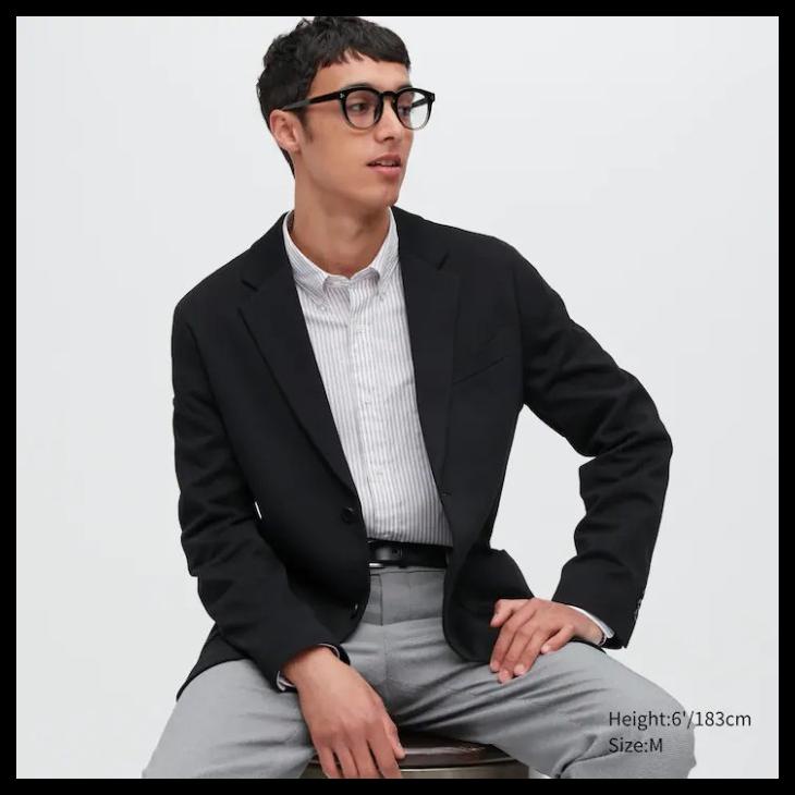 Blazer uniqlo pria clearance