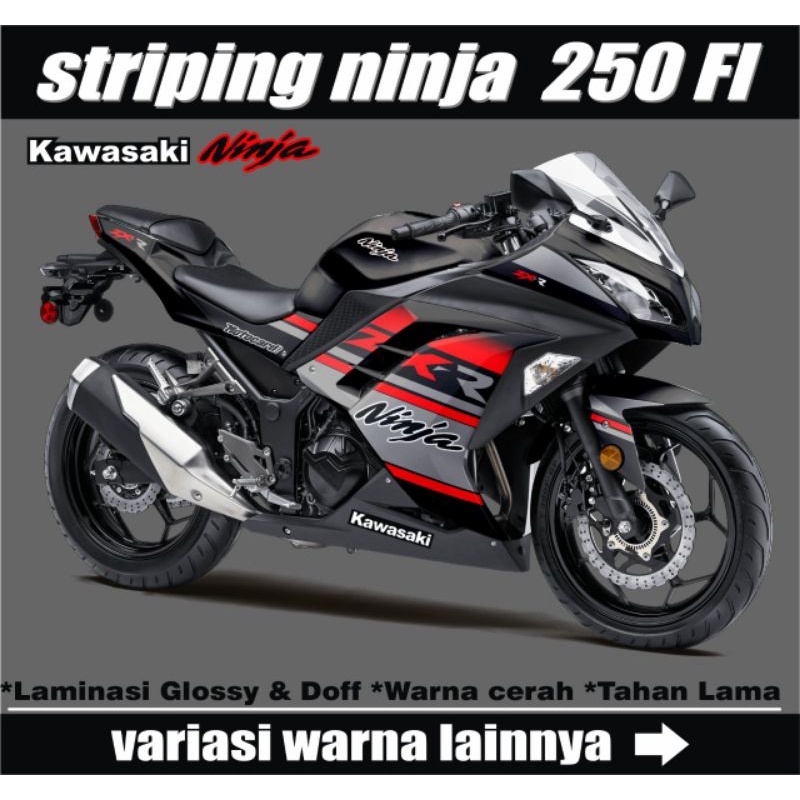 Jual Stiker Striping Ninja Fi Old Zxr Decal Sticker Variasi Motor Ninja Fi Lama Shopee