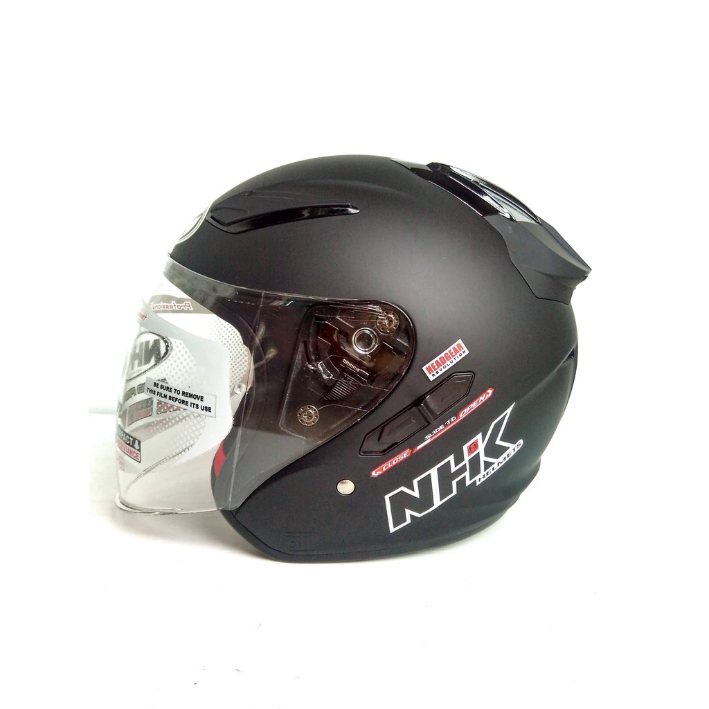 Jual HELM NHK R1 SOLID 8 PILIHAN WARNA DOUBLE VISOR | Shopee Indonesia