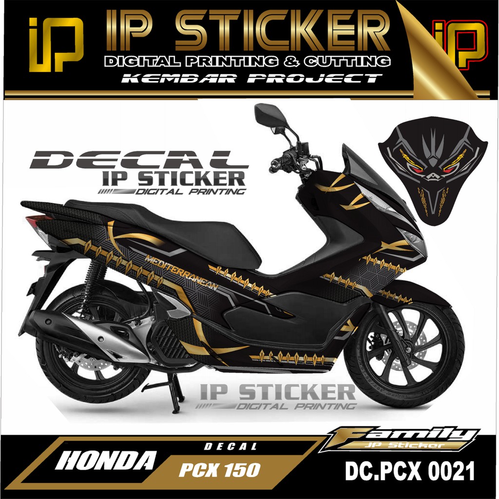 Jual Decal sticker atau full body PCX desain 021 blackpanther | Shopee ...