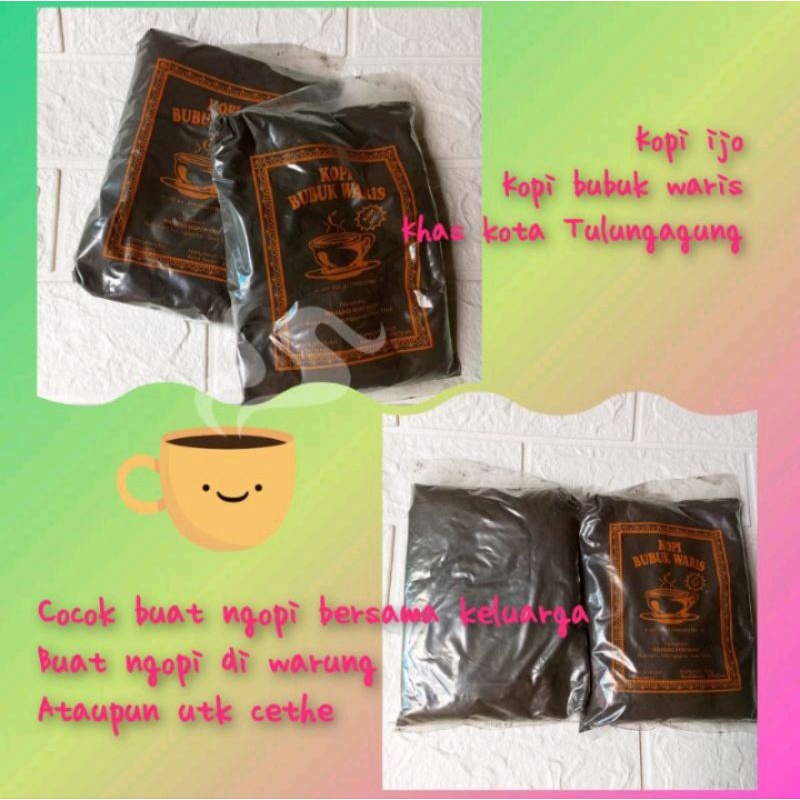 Jual Kopi hijau bubuk/kopi ijo bubuk waris khas Tulungagung 200gr