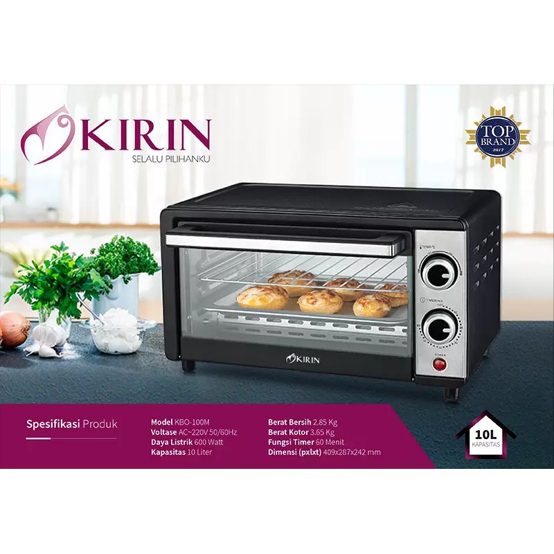 Jual Kirin Oven Listrik 10 Liter Low Watt KBO 100 M LW Low Watt