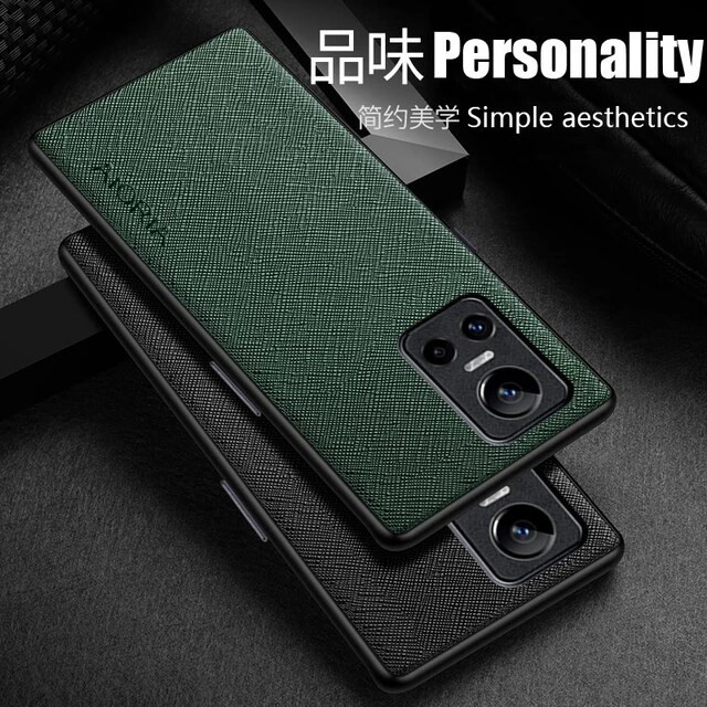 Cover Portafoglio Per Realme GT 2 / GT Neo 2 – Custodia In Fibra Di Carbonio PC + TPU Antiurto Con Anello E Slot Per Schede (Nero) - 3