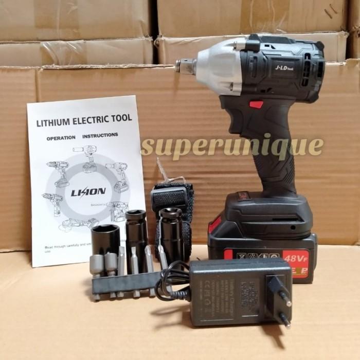 Jual Mesin Cordless Impact Wrench Jld Tool Jv V Brushless Mesin Bor Baut Sock Shopee