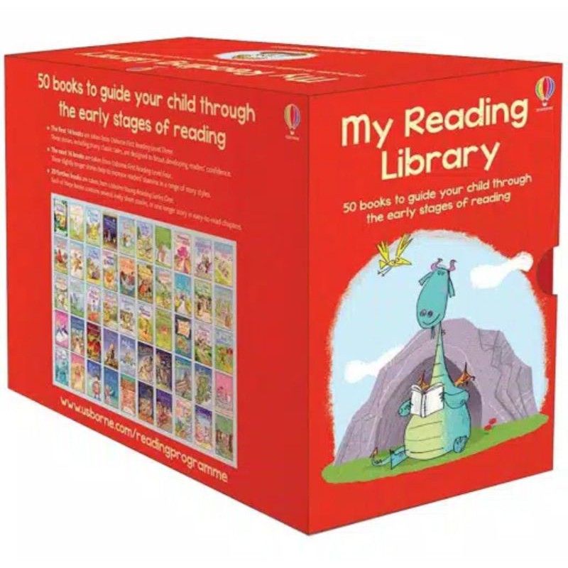 Jual Usborne My Reading Library 50 Books Set Collection (Red Box ...