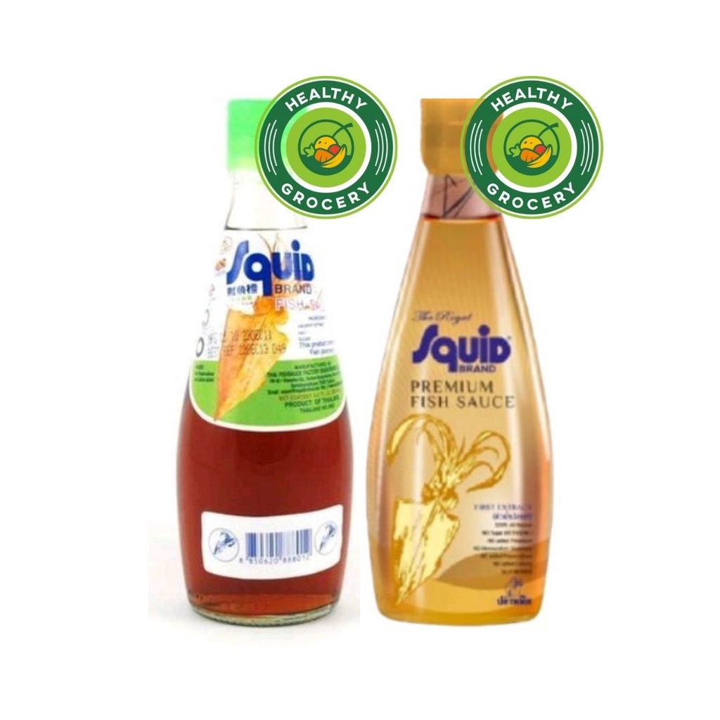 Jual Squid Brand Fish Sauce 300ml / premium fish sauce / SQUID KECAP