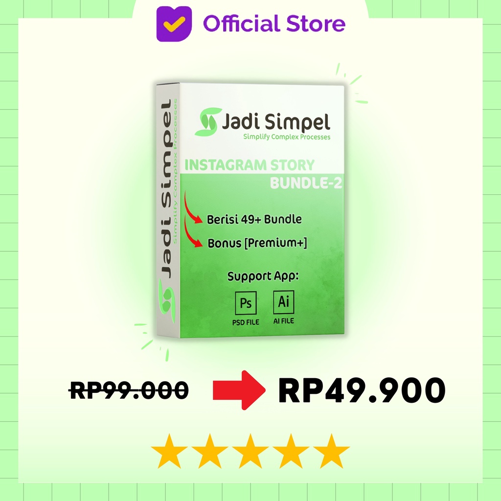 Jual [Premium] Template Instagram Story Bundle-2 (Berisi 49+ Bundle ...