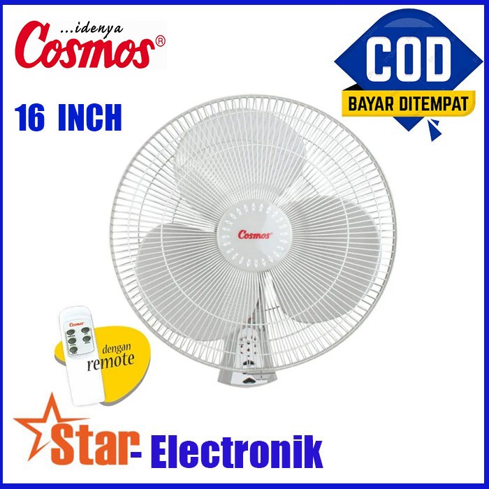 Jual Kipas Angin Dinding Remote Cosmos 16wfcr Wall Fan 16 Inch 16 Wfcr Shopee Indonesia 4141