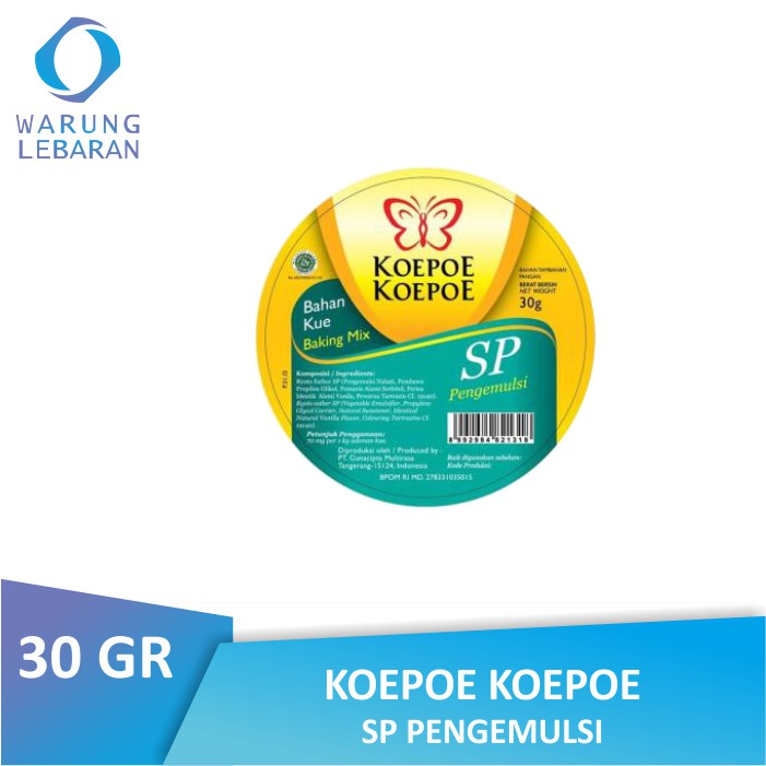 Jual Koepoe Koepoe SP Pengemulsi 30 GR Kupu Kupu Shopee Indonesia