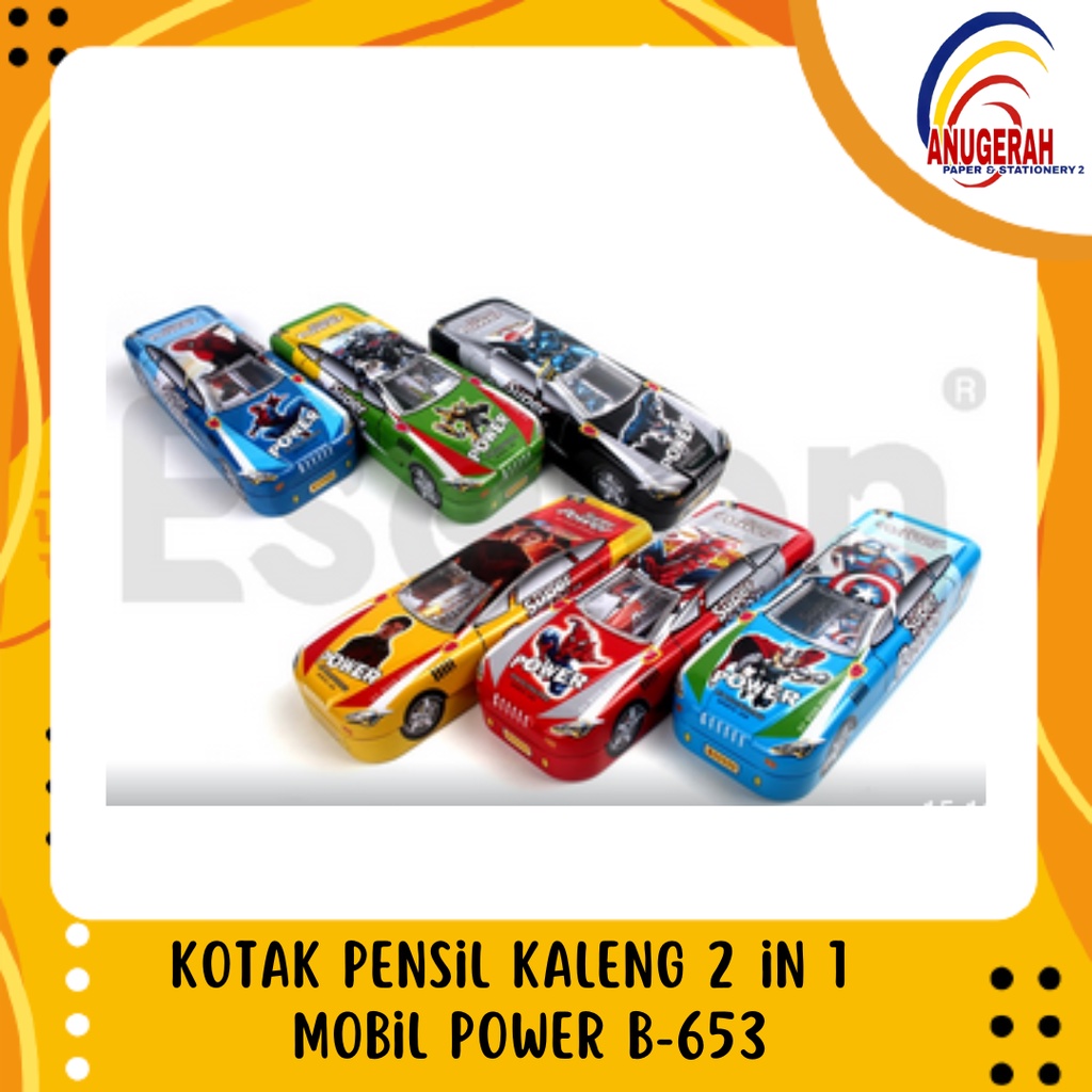 Jual Kotak Pensil Kaleng 2 In 1 Mobil Power B 653 Pcs Shopee Indonesia 6236