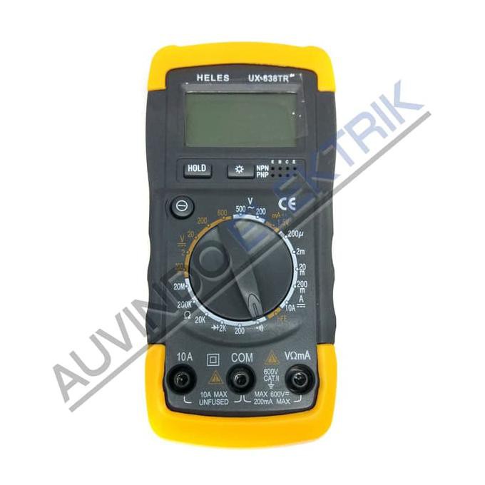 Jual Multimeter Digital Multitester Avometer Digital Heles Ux 838 Tr