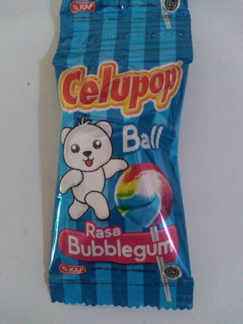 Jual Permen Lolipop Celupop Ball Renteng -Permen Rasa Bubblegum ...