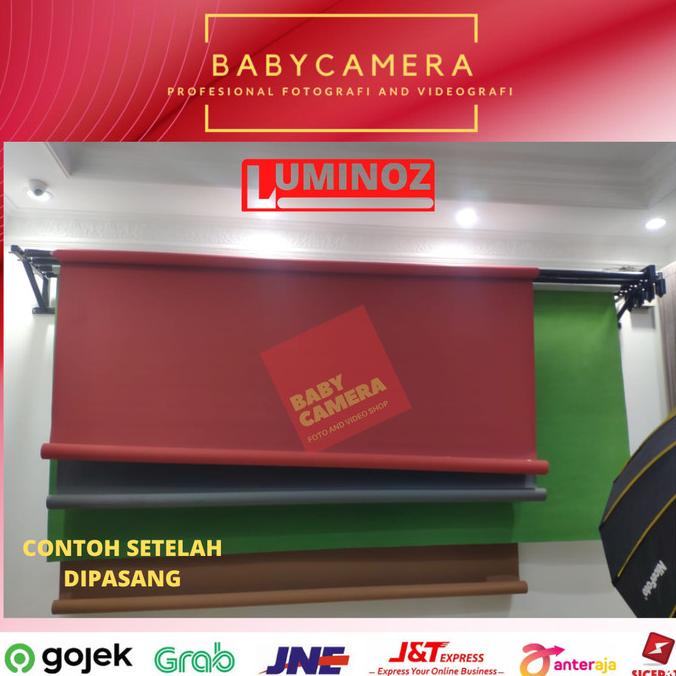 Jual Electric Background Backdrop Kit Elevator 3 Bar/3Roller | Shopee ...