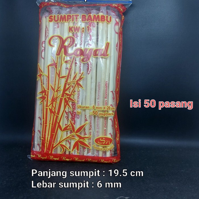 Jual Sumpit Bambu Royal Tanpa Tusuk Gigi Isi Pasang Shopee Indonesia