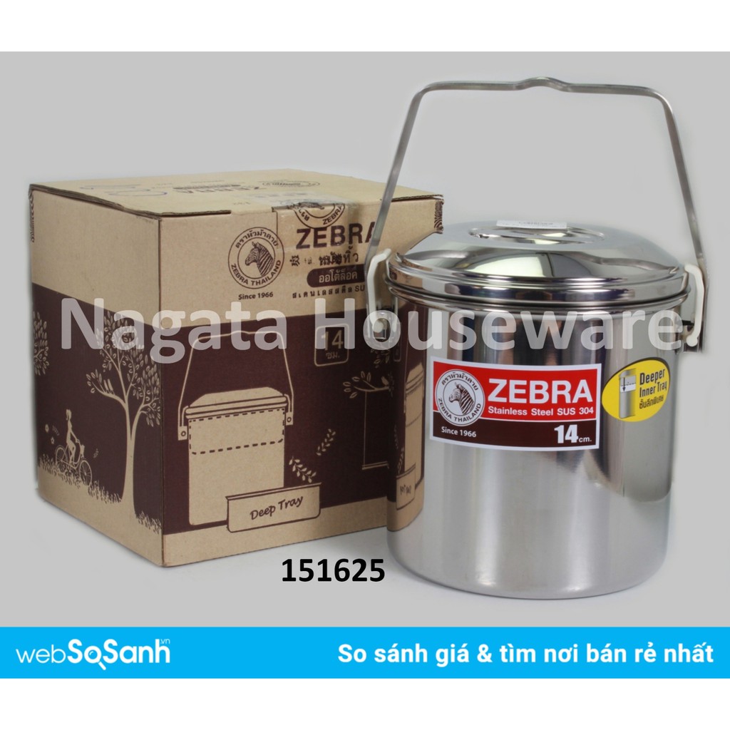 Jual Rantang Tunggal Stainless / Rantang Zebra SUS304 Loop Handle Pot ...