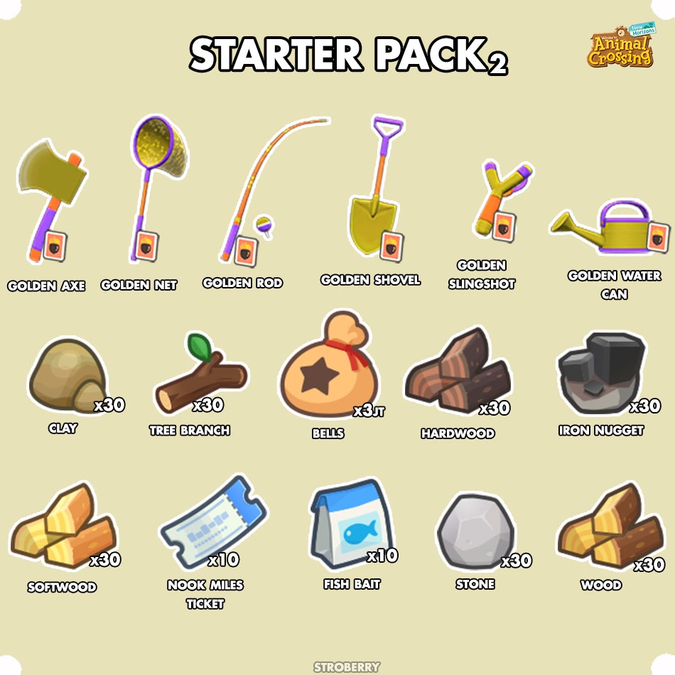 Jual Starter PACK ACNH Animal Crossing Shopee Indonesia