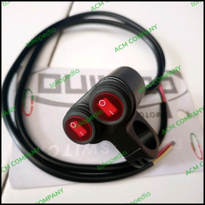 Jual Saklar Holder Led 2 Tombol 3 Mode Cnc / Saklar On Off / Saklar ...