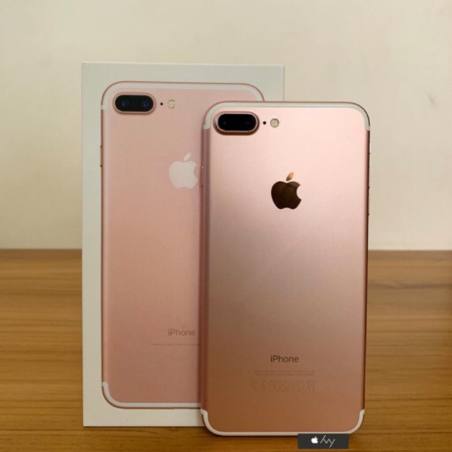 Jual iPhone 7 plus Rosegold 128gb ex Apple inter fullset original