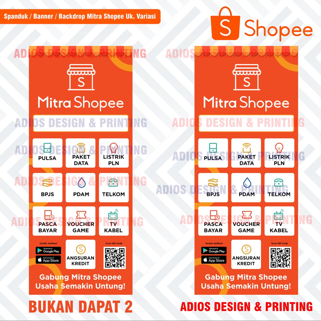 Jual Spanduk Banner Mitra Shopee Uk Variasi Terbaru Shopee Indonesia 3401