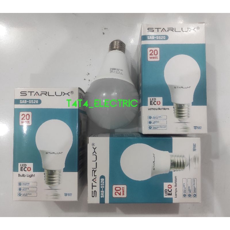 Jual Lampu Led 20 Watt Starlux Beli 3 Lebih Hemat Nyala Putih Garansi 1