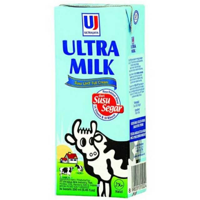 Jual Ultra Milk Susu UHT Plain Slim 250 ml | Shopee Indonesia