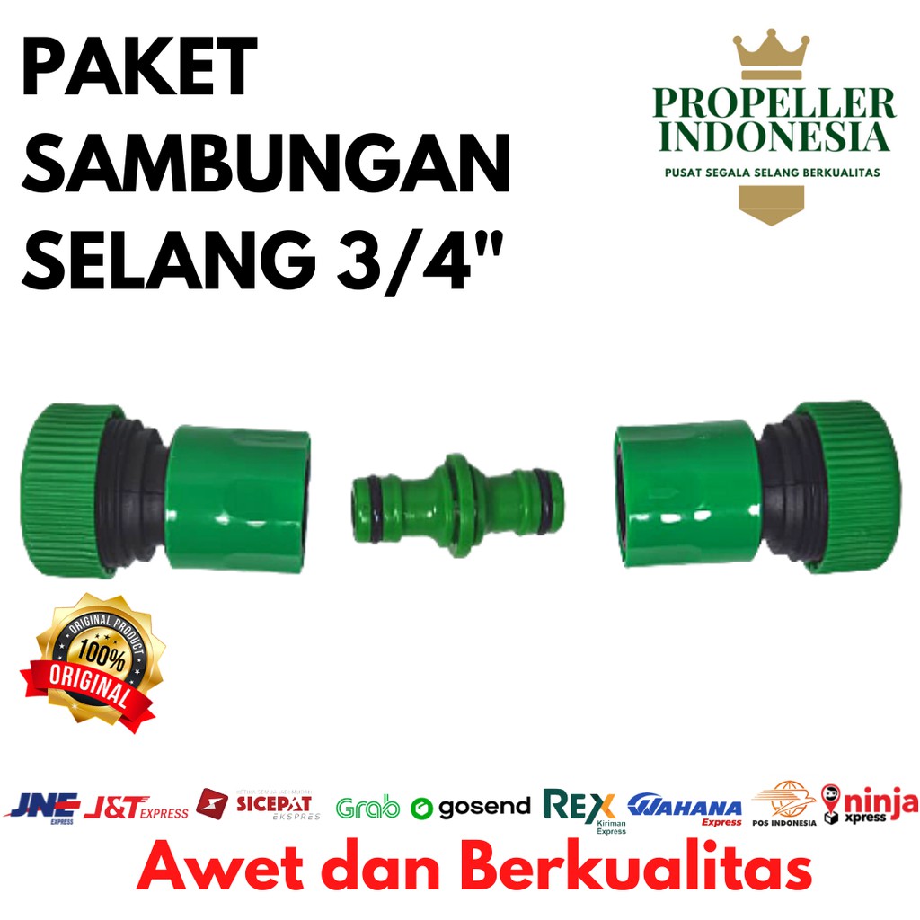 Jual Sambungan Selang Air Paket Quick Connector Selang Konektor Lurus