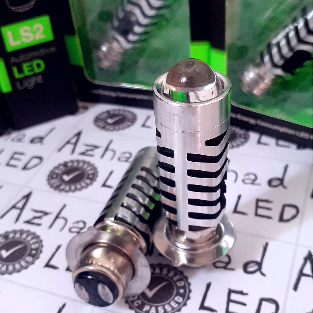 Jual Lampu LED H6 Laser LS2 Luminos 13+13 Watt DC Motor Bebek Metik 2 ...