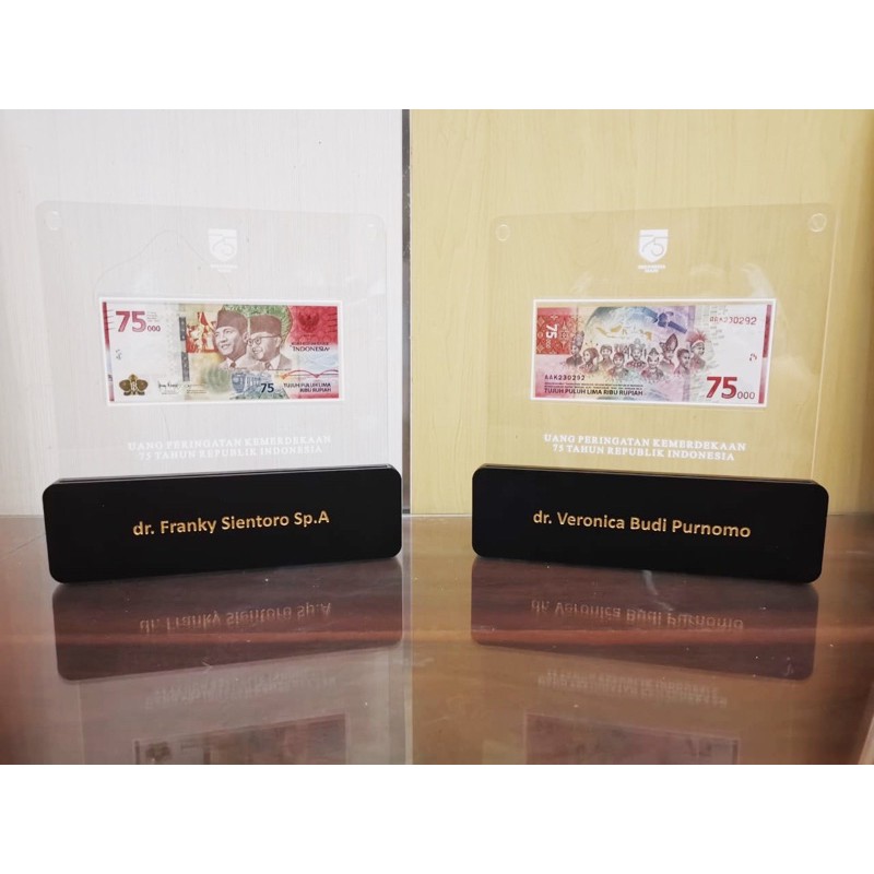 Jual PLAKAT UANG 75 RB / PLAKAT AKRILIK / DISPLAY | Shopee Indonesia