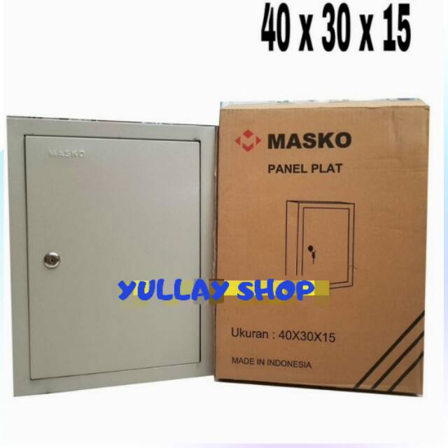 Jual BOX PANEL PLAT/ KOTAK PANEL PLAT MASKO Uk. 40x30x15 | Shopee Indonesia