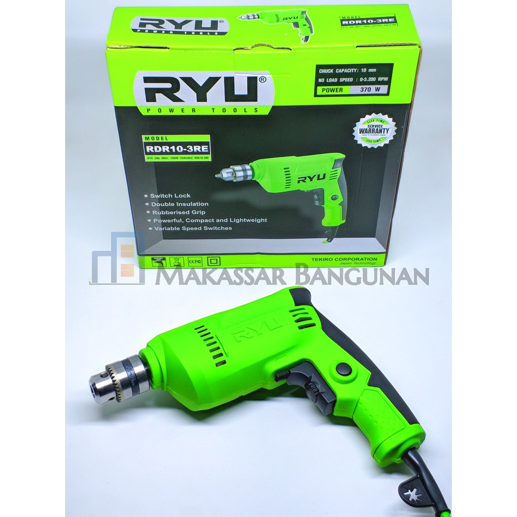 Jual RYU Drills RDR10-3RE / Mesin Bor Besi & Kayu Variable Speed ...