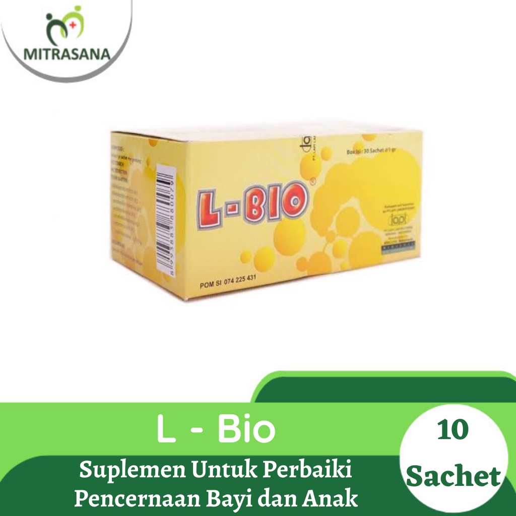 Jual L - Bio Isi 10 Sachet - Probiotik Saluran Penceraan Bayi & Anak ...
