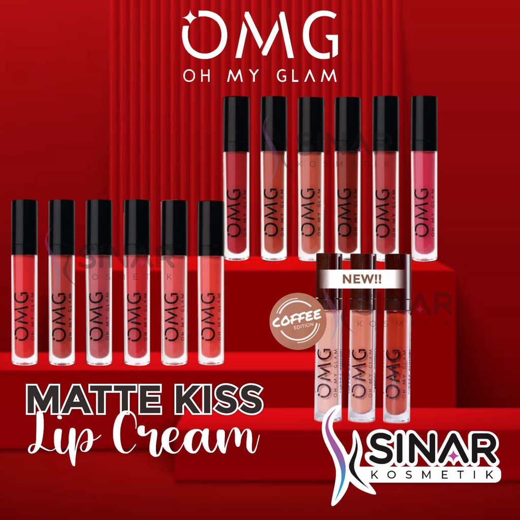 Jual Omg Oh My Glam Matte Kiss Lip Cream Lipstik Lipstick Lipcream