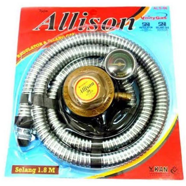 Jual Selang gas + regulator meter Allison ALS-06 (1,8 meter) | Shopee ...