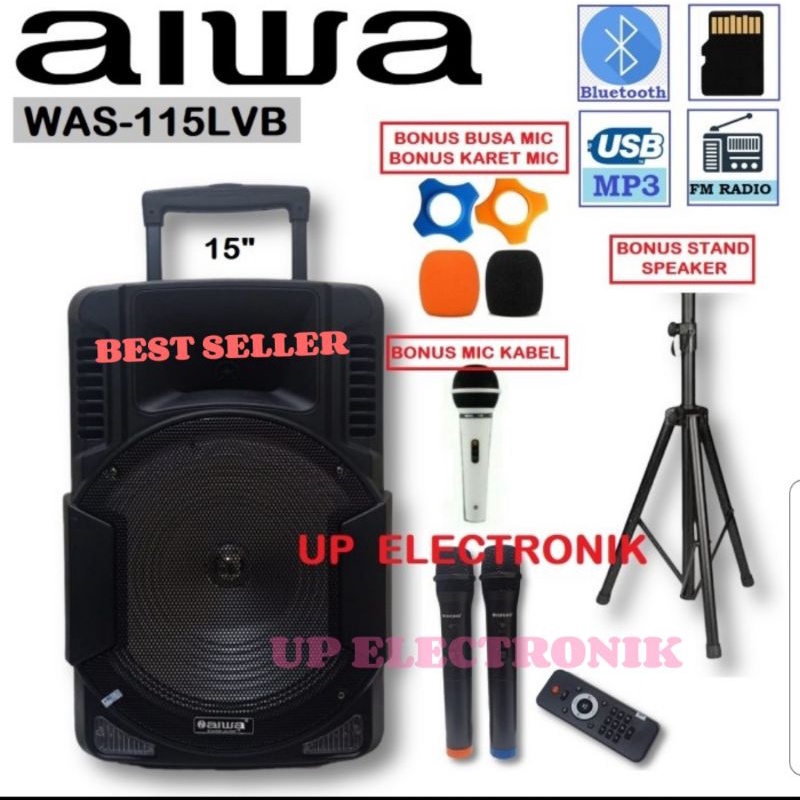 Aiwa x15 portable store bluetooth pa speaker