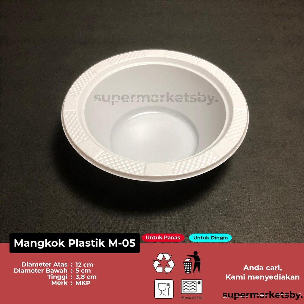 Jual Mangkok Plastik Kecil M5 50 Pcs Shopee Indonesia