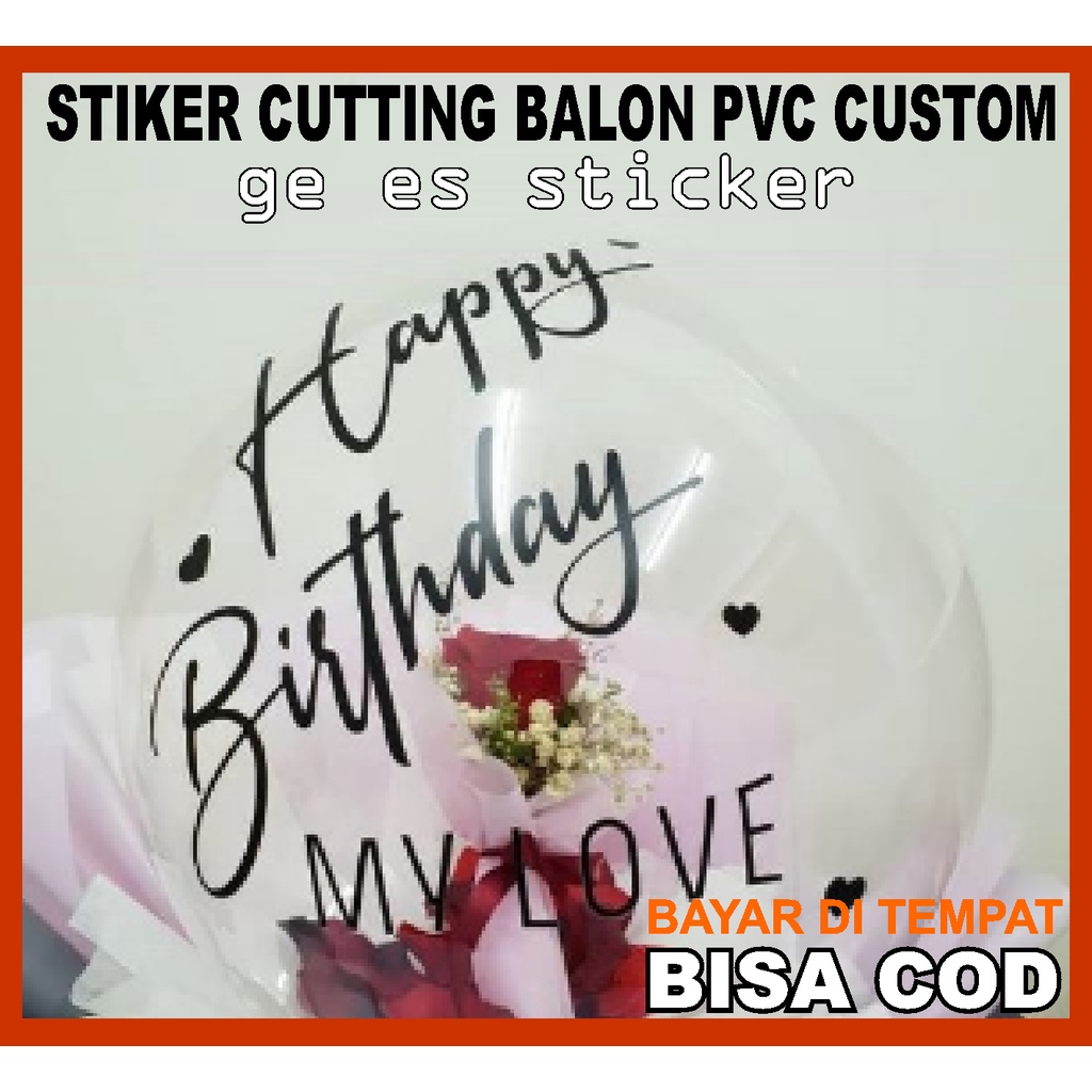 Jual Sticker Balon PVC Custom Design Sesuai Selera | Shopee Indonesia