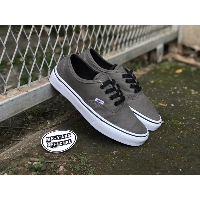 Vans authentic outlet grey and white