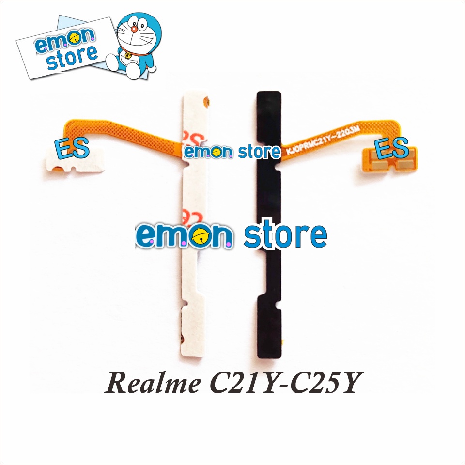 Bouton Power + Volume Pour Realme C21Y / C25Y (OPPO) - Neuf Sous Blister, Compatible Multiples Modèles