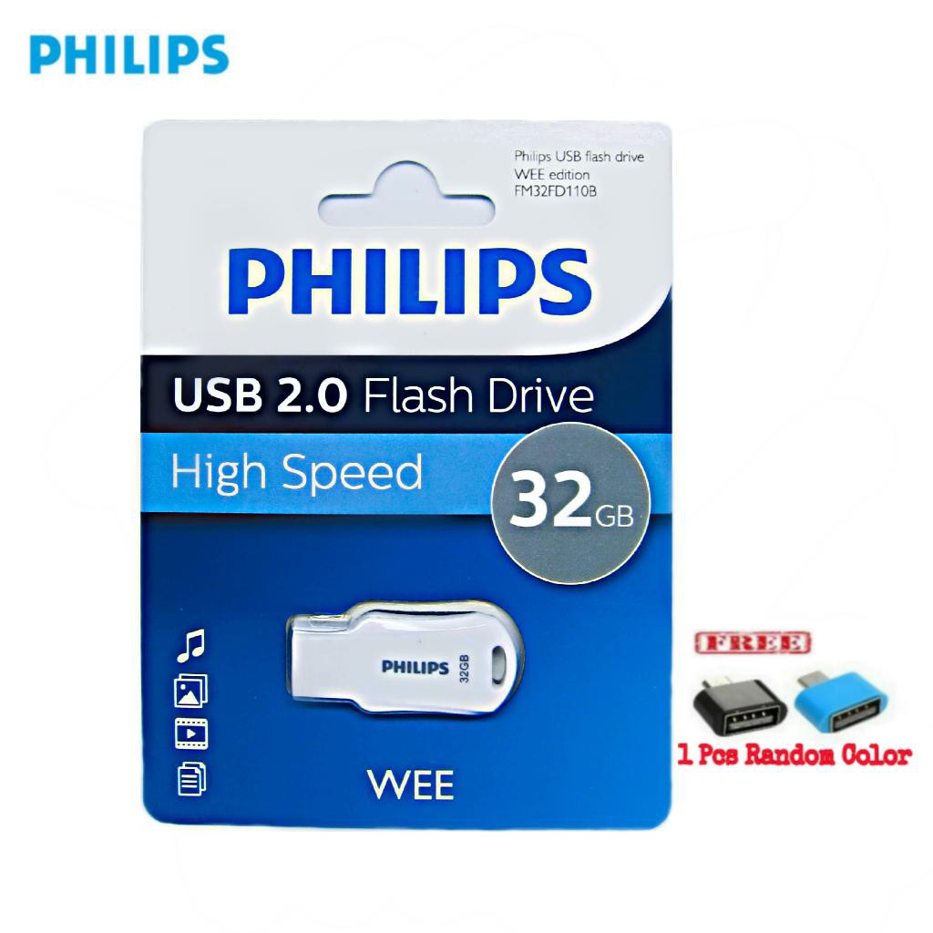 Jual PHILIPS USB FLASH DISK WEE 32GB USB 2.0 | Shopee Indonesia