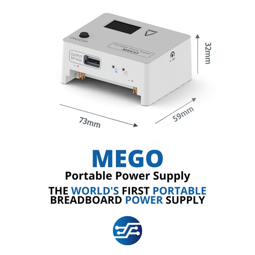 Jual Portable Backup Power Supply 4 to 24VDC MEGO USB Charging 2000mAh