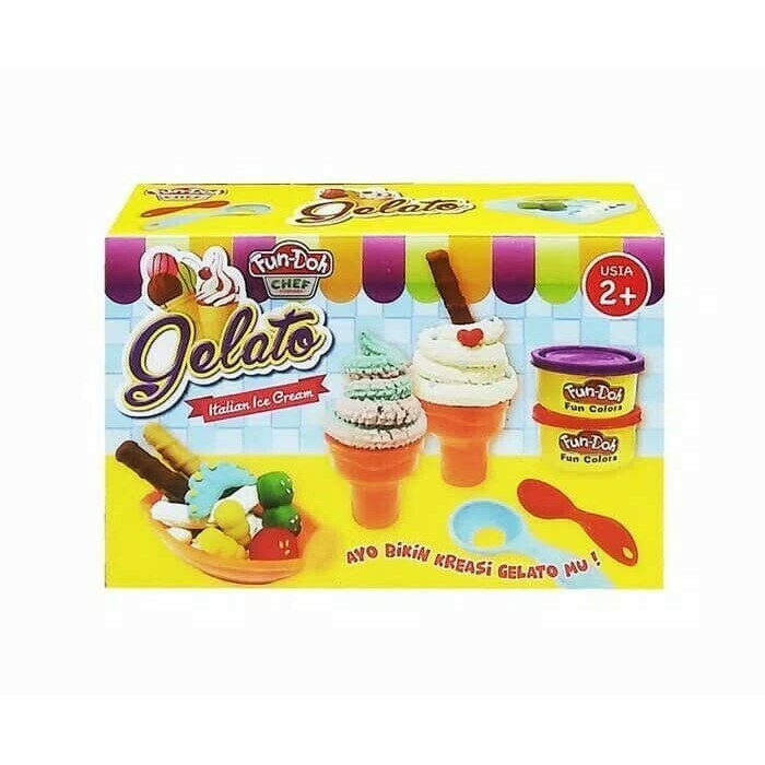 Jual PLASTISIN FUN DOH GELATO Fundoh | Shopee Indonesia