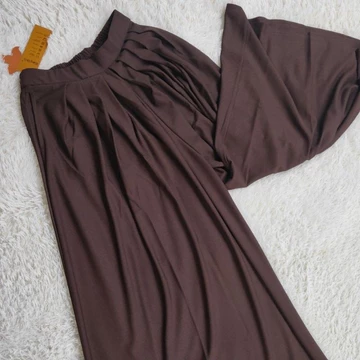 Celana Kulot Lebar Wanita Bahan Mongle Premium Pinggang Karet Bisa Cukup Sampai Jumbo