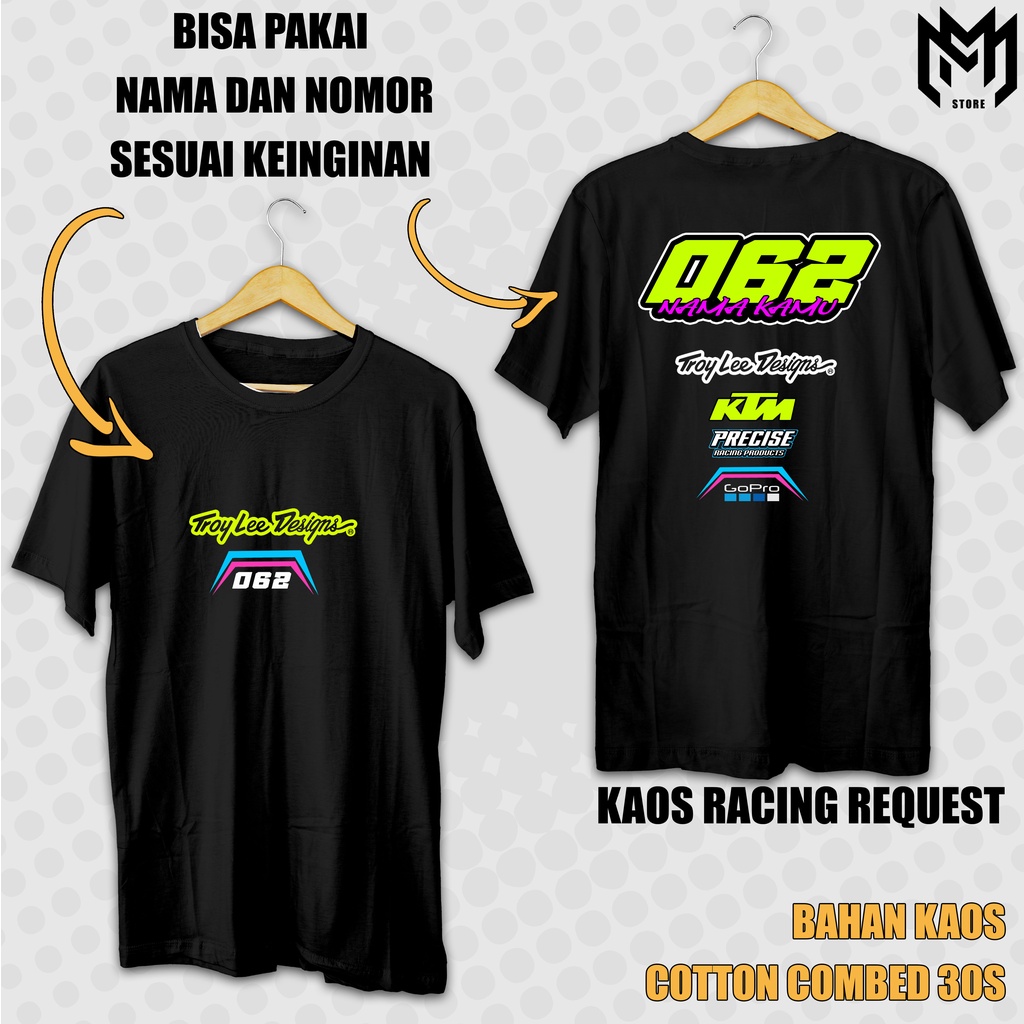 Jual KAOS RACING CUSTOM BISA GANTI NAMA DAN NO / KAOS DISTRO ORIGINAL ...