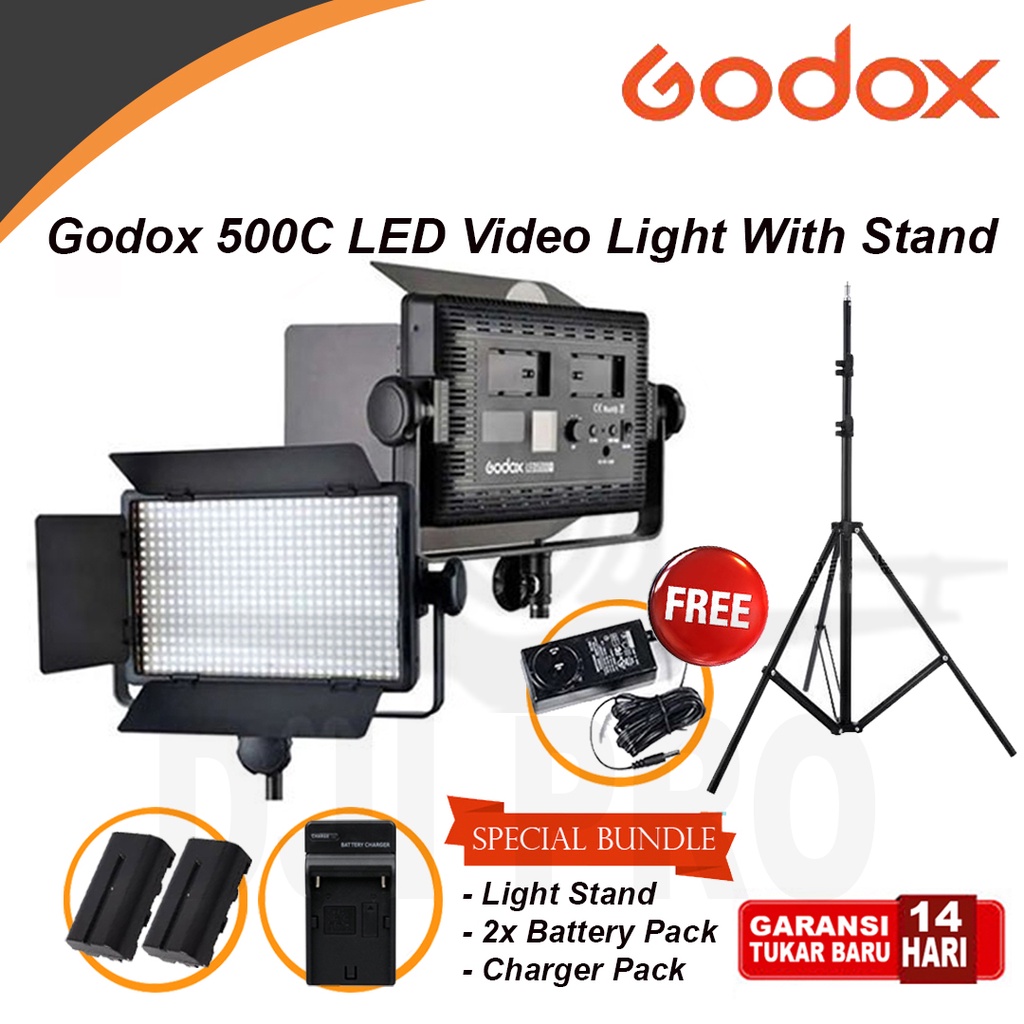 Jual LED Video Light GODOX 500C 500 C LAMPU FLASH STUDIO With ...